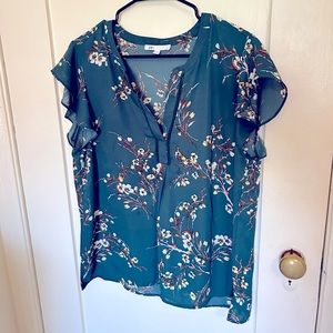 Teal dress top size L